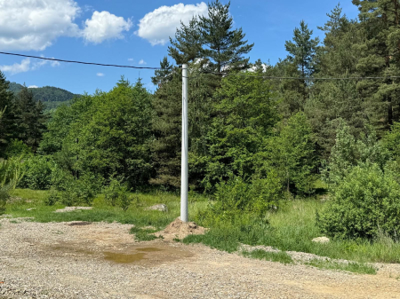 Stalpi electrici din fibră de sticlă pentru  linie electrice de medie si joasă tensiune - STÂLP DIN FIBRĂ DE STICLĂ PENTRU LINII DE DISTRIBUTIE SCO - 9,2 - 10001 (9,2M)