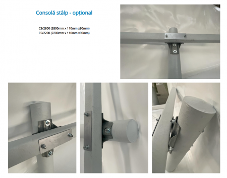 STÂLP DIN FIBRĂ DE STICLĂ PENTRU LINII DE DISTRIBUTIE SCO - 9,2 - 10001 (9,2M) [4]