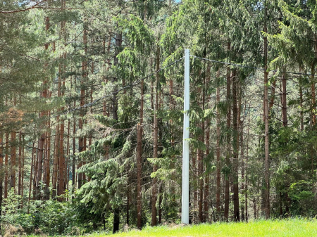 Stalpi electrici din fibră de sticlă pentru  linie electrice de medie si joasă tensiune - STÂLP DIN FIBRĂ DE STICLĂ PENTRU LINII DE DISTRIBUTIE SCO - SE10 (10M)