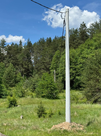 Stalpi electrici din fibră de sticlă pentru  linie electrice de medie si joasă tensiune - STÂLP DIN FIBRĂ DE STICLĂ PENTRU LINII DE DISTRIBUTIE SCO - SE4  (9,2M)