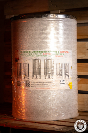 Vas inox cu capac plutitor și picior mobil, cu supapă de fermentare, 150 ltr [1]