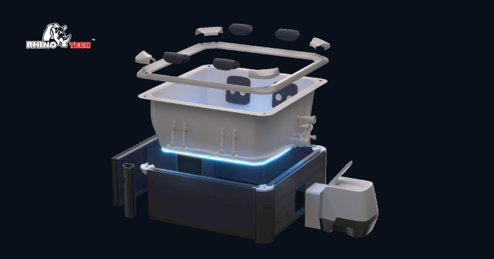 Jacuzzi cu pereți rigizi MSpa Oslo - 6 persoane, 850 L - hidromasaj, încălzire, UVC și bandă LED - grădină și terasă [5]