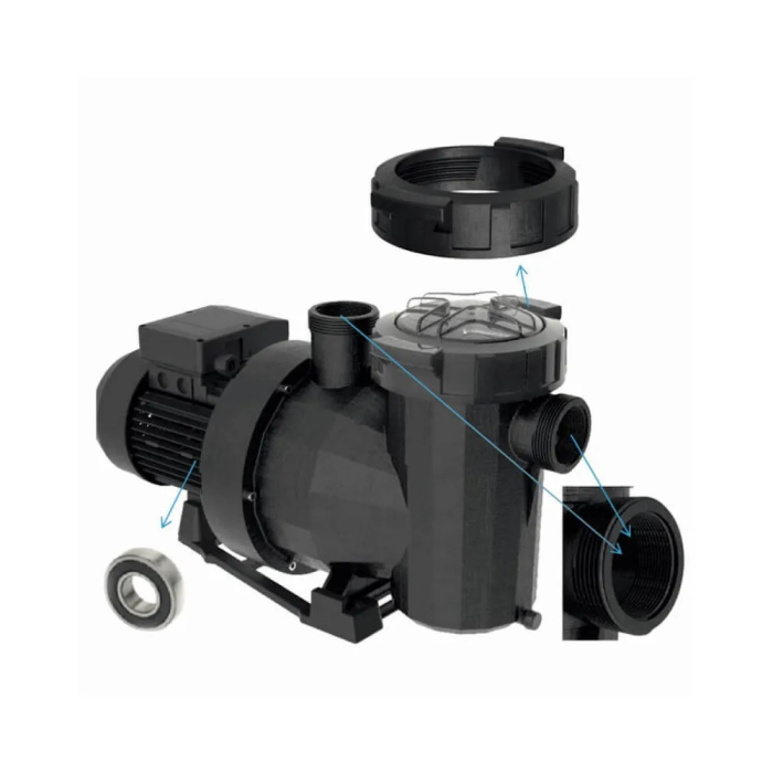 Pompă Filtrare AstralPool Victoria Plus Silent 3/4 CP (0.56 kW) Monofazat 230V - Funcționare Silențioasă - Piscine 66m³ [6]