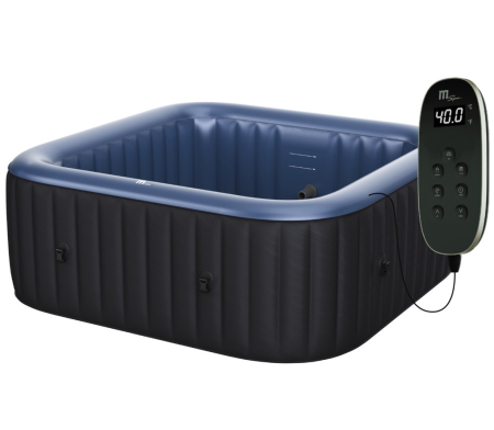 Cazi hidromasaj Eco - Jacuzzi gonflabil MSpa Tekapo 6 persoane - 132 jeturi de aer, încălzire 40°C - grădină și terasă