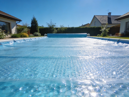 Prelată de vară cu bule pentru piscină Eco Bubble AstralPool - 4 x 8 m, fără tivire, 400 microni [1]