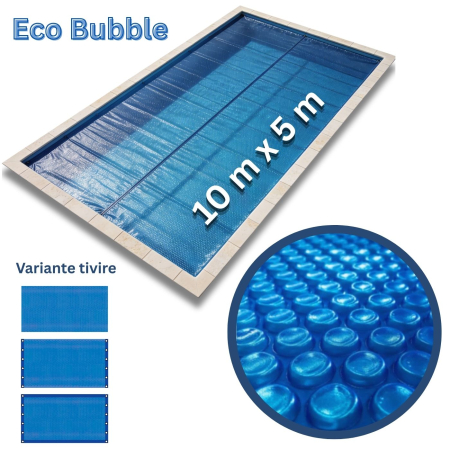 Acoperiri de vara - Prelată de vară cu bule pentru piscină Eco Bubble AstralPool - 5 x 10 m, fără tivire, 400 microni