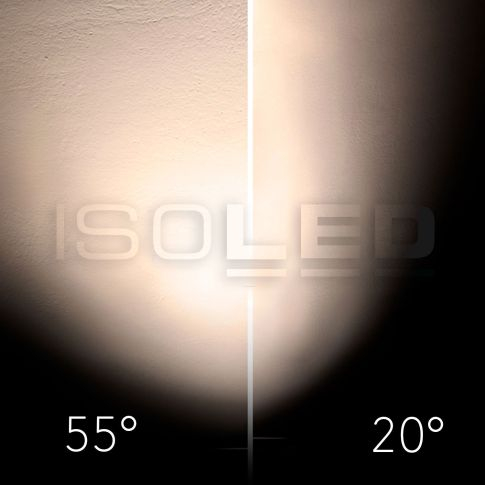 Proiector LED focusabil pe șină DALI HV, 3 faze, 24W, 20°–55°, 4000K, negru mat, dimabil DALI [6]