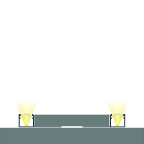 Profil LED Rigips Secțiune Finală, Aluminiu, 200cm [2]
