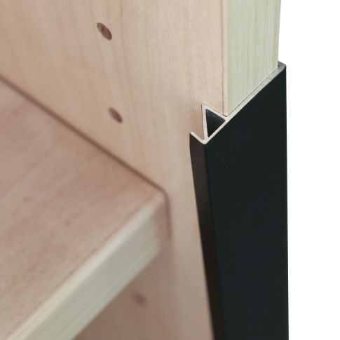 Profil LED pentru raft FURNIT10 – 19mm, aluminiu negru RAL9005 [5]