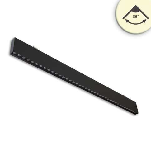 Lampă suspendată LED tip grilă, UGR<19, 36°, 120cm, negru, 30W, 3000K, dimabilă DALI [2]