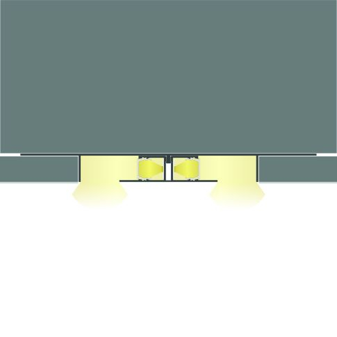 Profil LED Rigips Planar, Aluminiu, 200cm [3]