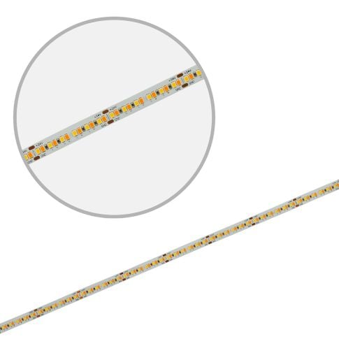 Bandă LED CCT cu mufă – 24V, 15W, 120cm, 240 LED/m, CRI >90, IP20 [5]