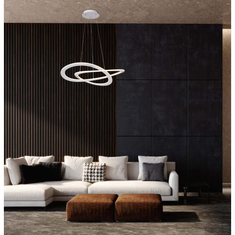 Lampă suspendată LED Design 600, negru, 40W, rotundă, 3000K, dimabilă [2]