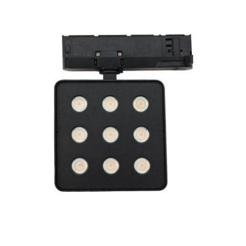 Proiector LED MATRIX pe șină DALI HV, 3 faze, 20W, 40°, 4000K, UGR<19, negru, dimabil DALI [2]