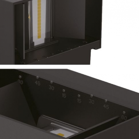 Aplica LED de perete Up&Down, 2x5W, CREE, IP54, alb, warm white [4]