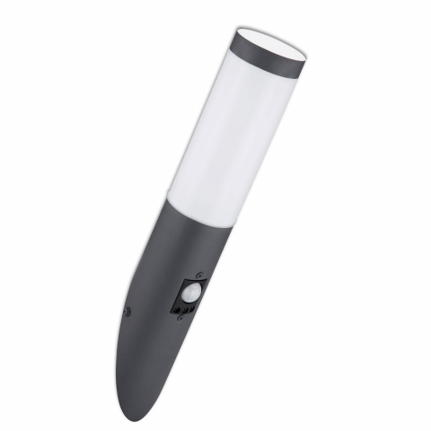 Aplice de Perete - Aplica de perete antracit cu senzor de mișcare PIR, IP44, 1xE27, fără bec inclus