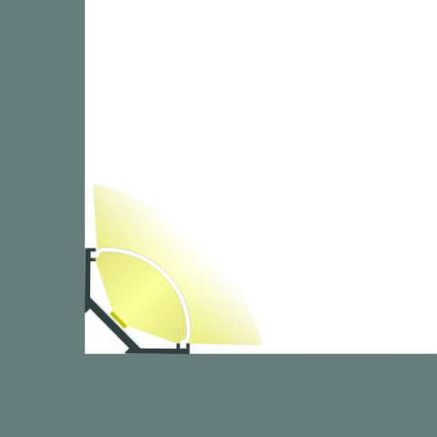 Profil LED colț CORNER10 SLIM, aluminiu anodizat, 200cm [2]