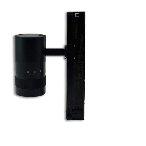 Proiector LED focusabil pe șină DALI HV, 3 faze, 12W, 20°–55°, 3000K, negru mat, dimabil DALI [2]