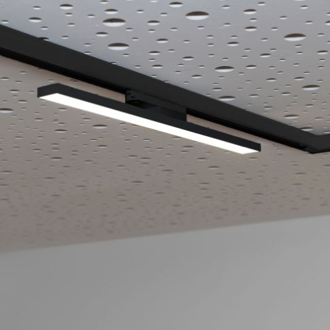 Proiector liniar LED pe șină DALI HV, 3 faze, 120 cm, 40W, CRI90, 3000K / 3500K / 4000K, negru [6]