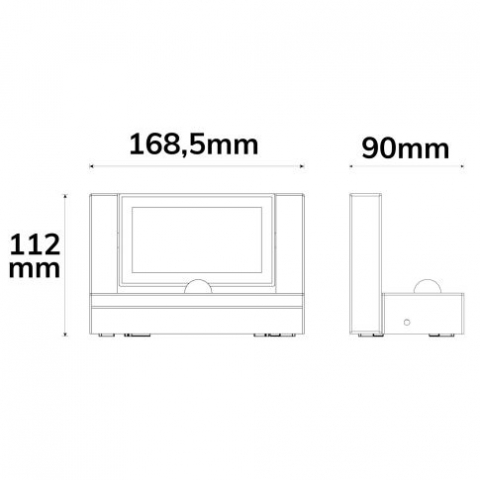 Aplica LED cu senzor PIR reglabil, 12W, IP65, orientabilă, alb cald [1]