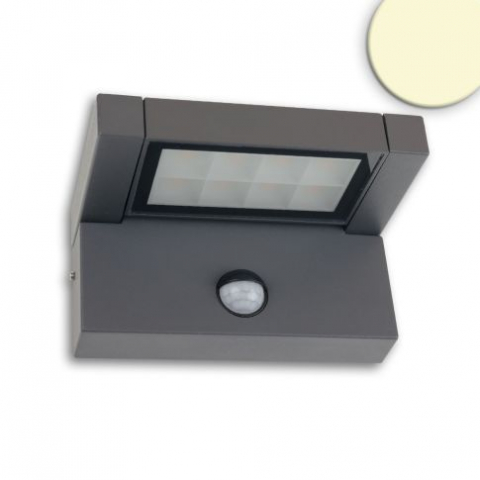 Aplice de Exterior - Aplica LED cu senzor PIR reglabil, 12W, IP65, orientabilă, alb cald