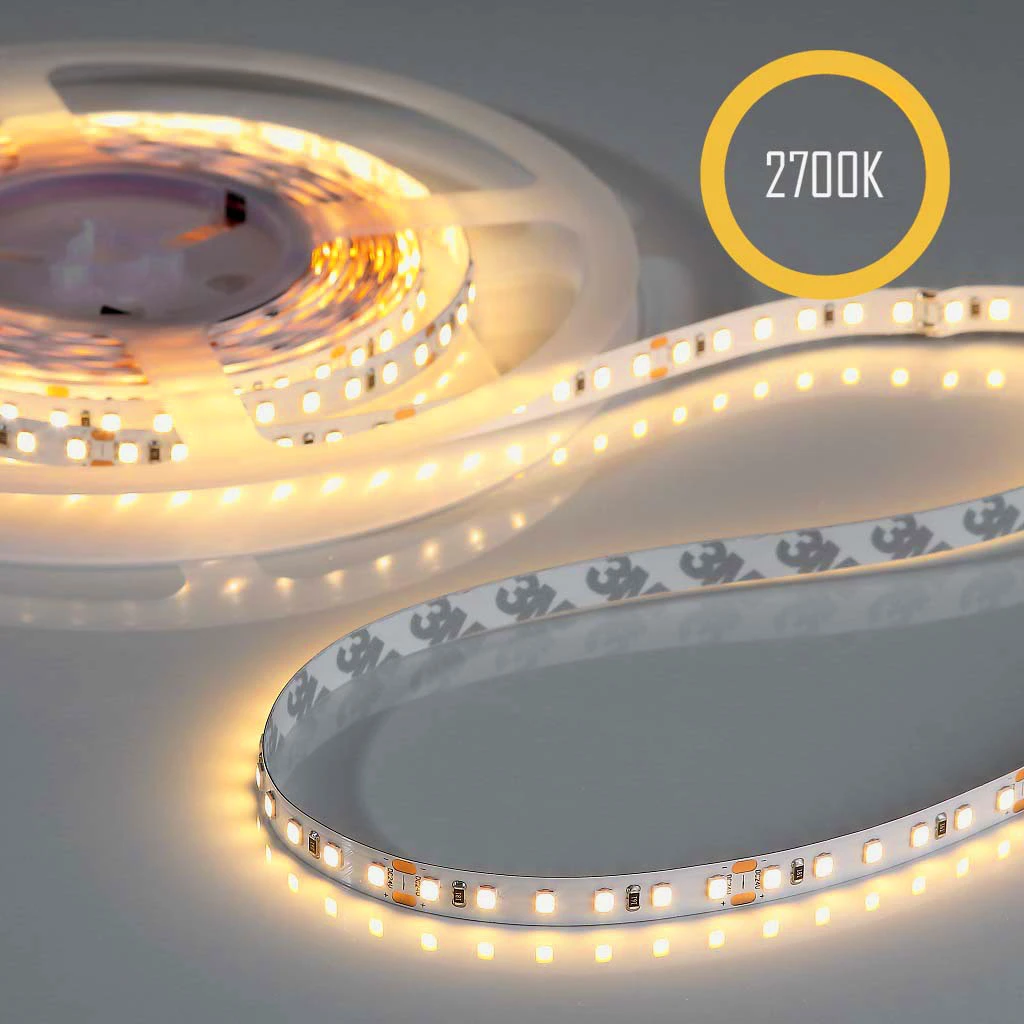 Benzi LED Standard - Flex Stripe 24V, 4.8W, 2700K, CRI90, 60LED, IP20, 8mm