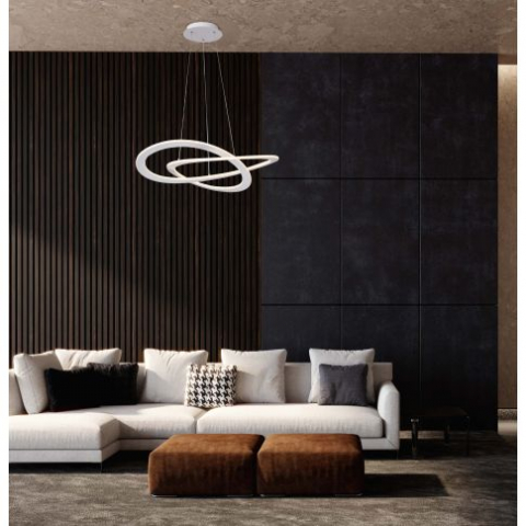 Lampă suspendată LED Design 600, negru, 40W, rotundă, 3000K, dimabilă [1]