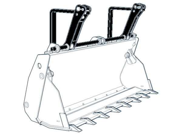 Furci pentru cupa multifunctionala buldoexcavator [3]