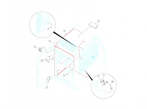 Piese mini incarcator SUNWARD SWL2820 - Piese sistem electric pentru mini incarcator Sunward SWL 2820