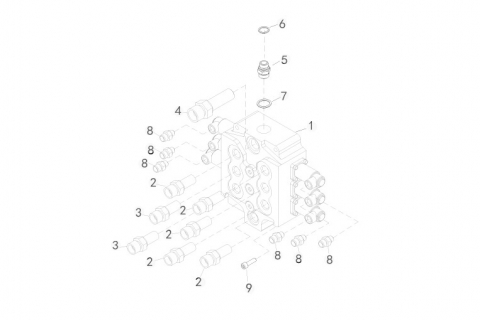 Piese sistem hidraulic pentru mini incarcator Sunward SWL 2820 [4]