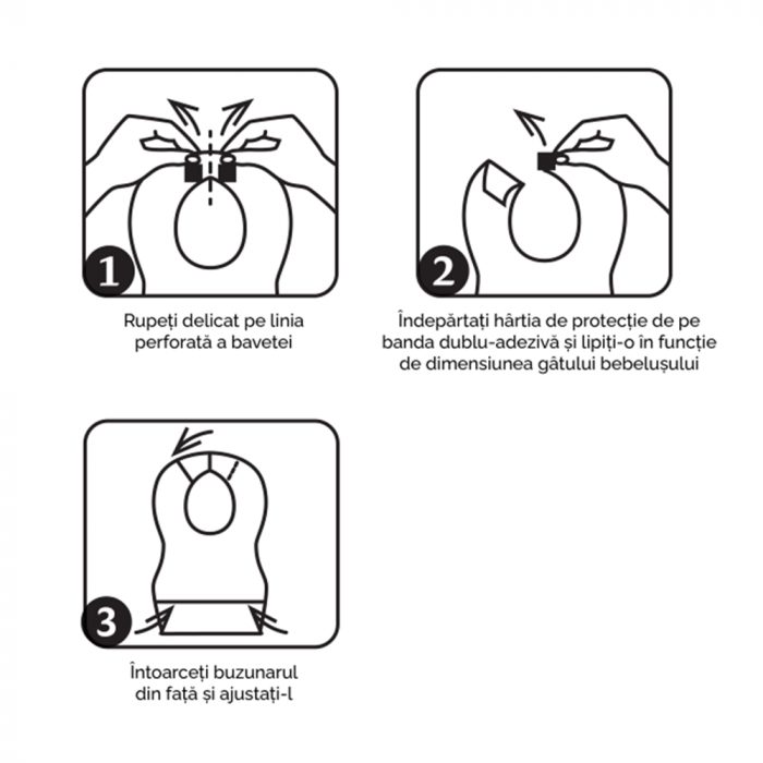 Bavete de unică folosință Apfia Care cu buzunar de colectare pentru protecția hainelor [4]