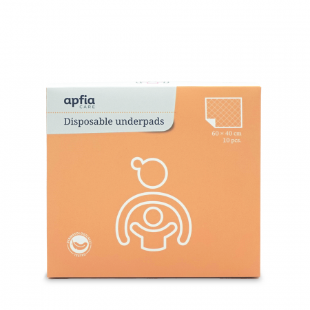 Îngrijire bebeluși - Aleze de unica folosinta 60x40 cm Apfia Care, protectie pat