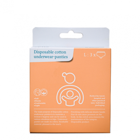 Îngrijire postnatală - Chiloti din bumbac de unica folosinta marimea L Apfia Care pentru maternitate