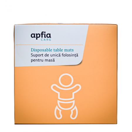 Îngrijire bebeluși - Suport de unică folosință pentru masă 30x40 cm Apfia Care, pachet 30 bucăți