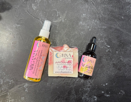 Set Ingrijire / Cadouri - SET BODY CARE "ARGANIA" -  HAIR & SKIN