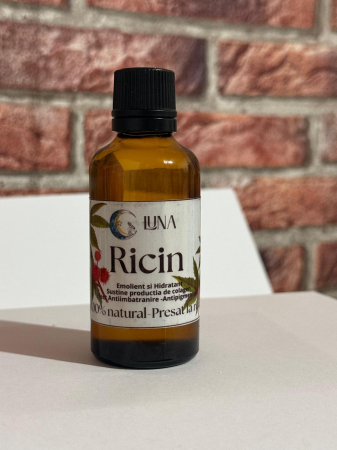 Uleiuri cosmetice pretioase - Ulei de ricin presat la rece 100% natural – pentru păr, gene, sprâncene și piele