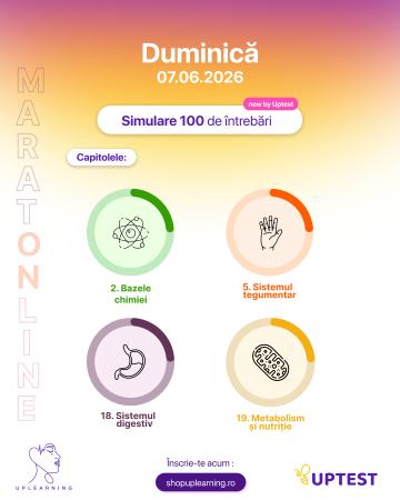 Maraton by UpTest #2 – Simulare Online pentru Admiterea la Medicină | 7 Iunie 2026