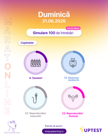 Maraton by UpTest #4 – Simulare Online pentru Admiterea la Medicină | 21 Iunie 2026