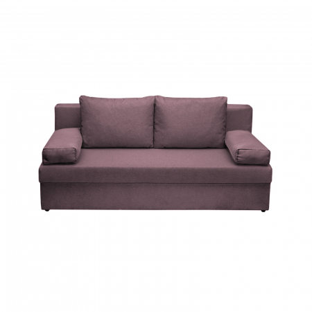 Canapea extensibila ANA185, 3 locuri, cu lada depozitare, mov, 185x82x80 cm