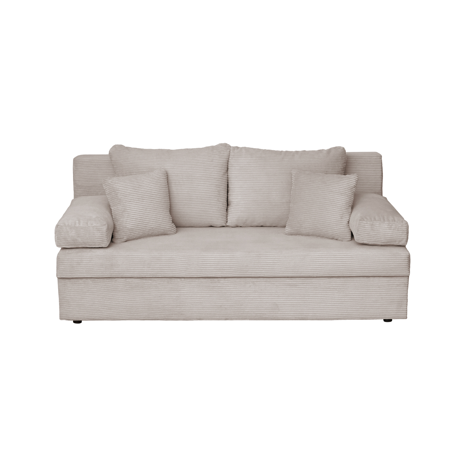 Canapea extensibila ANA185 LUX, 3 locuri, cu lada depozitare, gri inchis, 185x82x80 cm