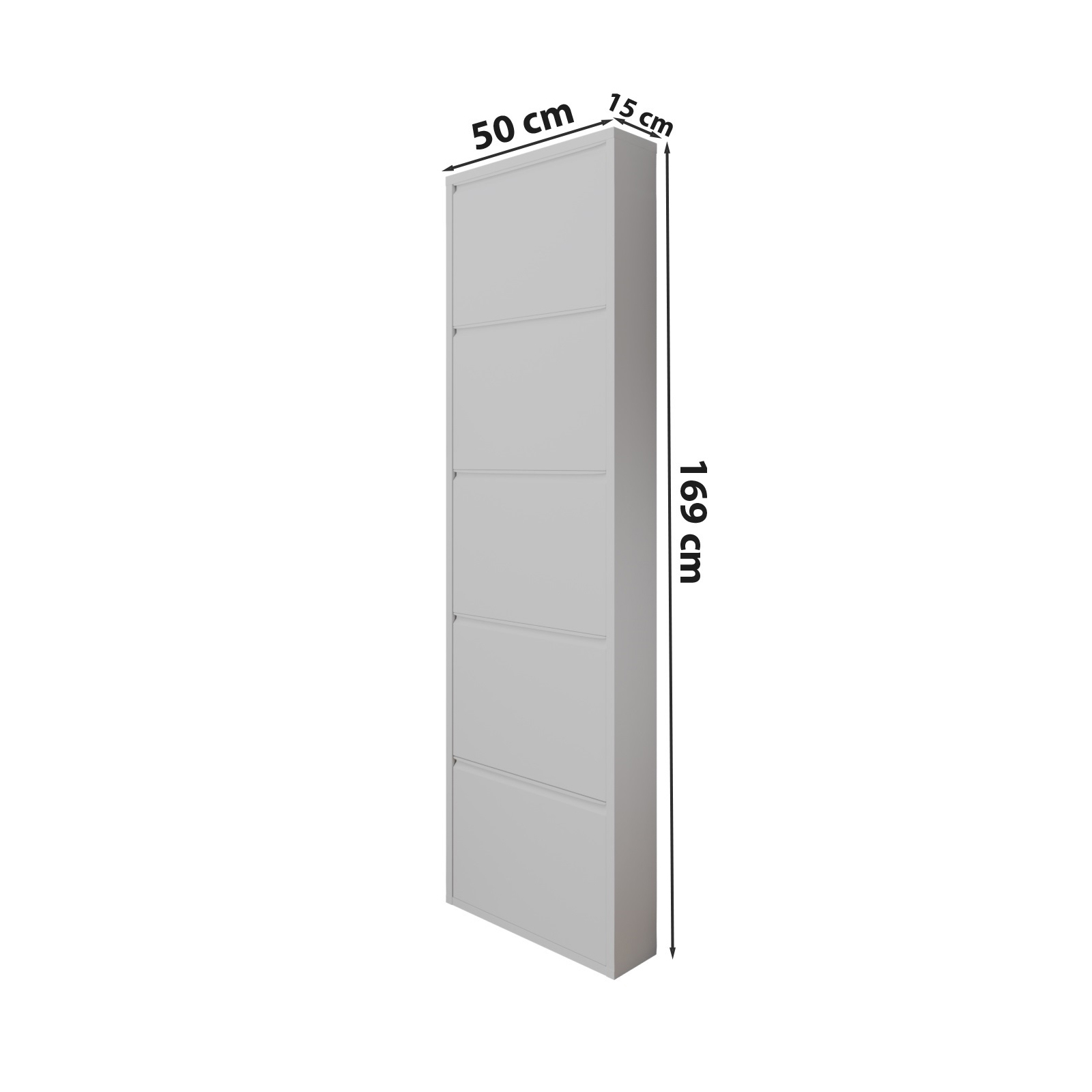 Depozitare - Pantofar FIVE, cu 5 rafturi, 50x15x169 cm