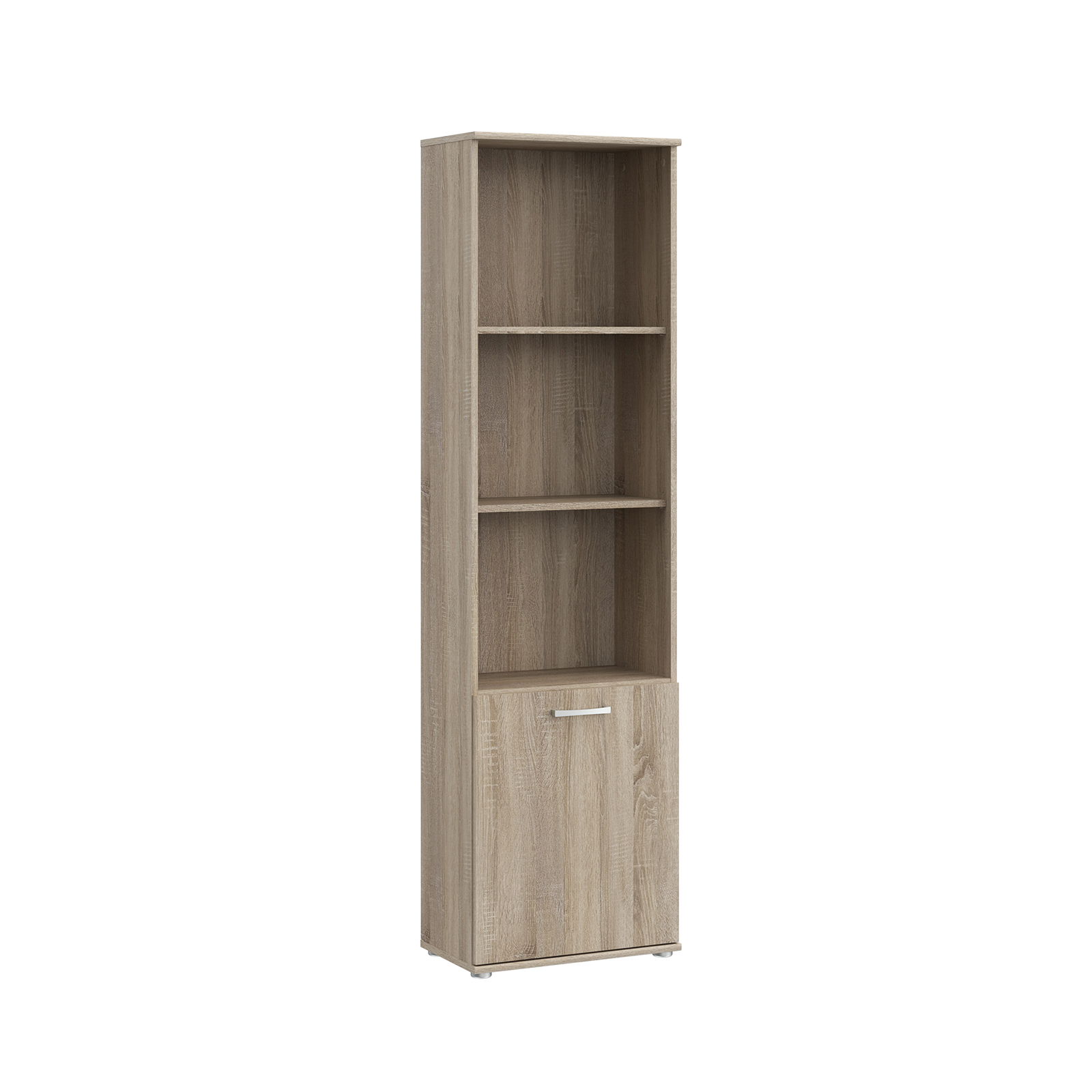 Depozitare - Raft NIKO, cu usa si 3 rafturi, sonoma, 50x29x181 cm