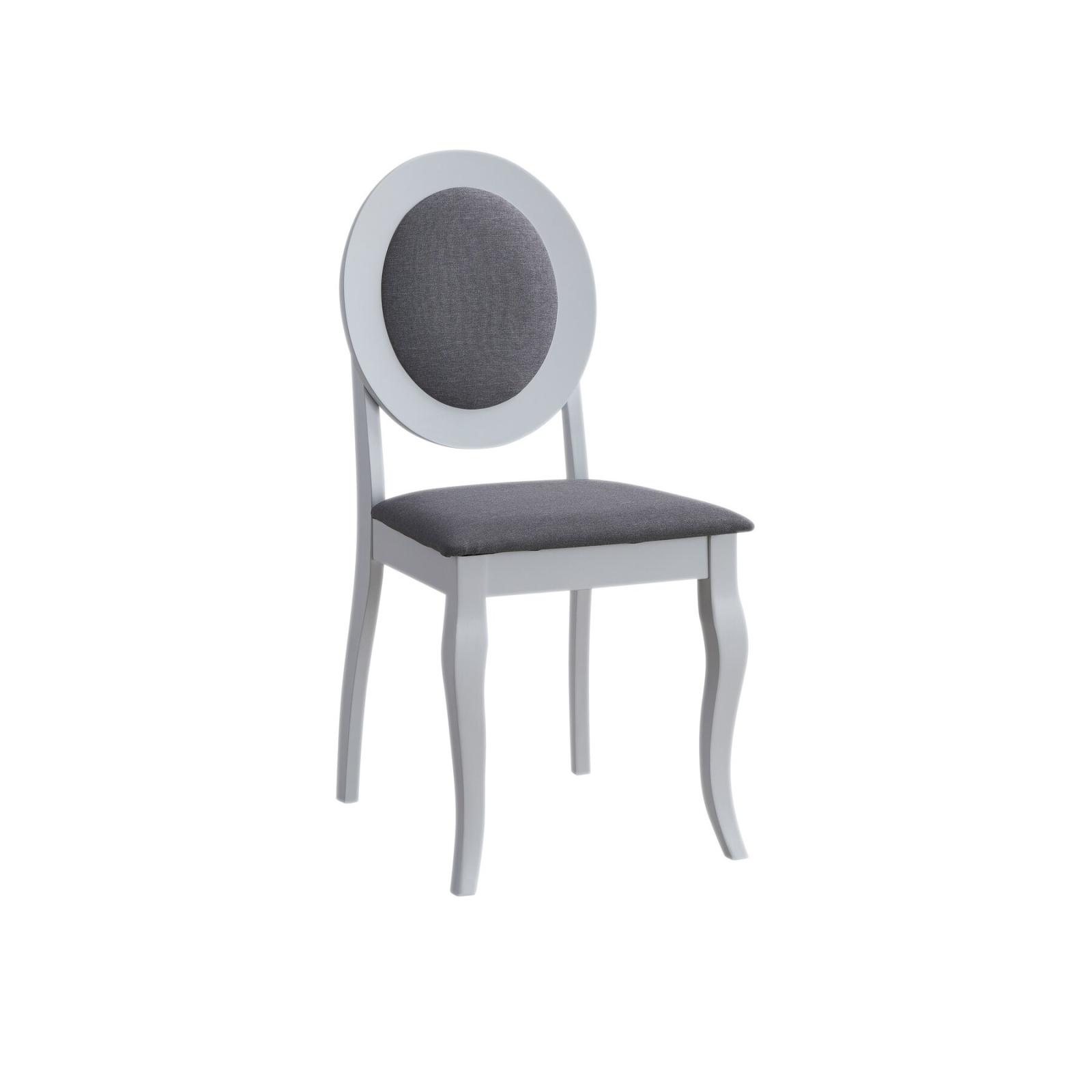Scaune Living - Scaun living BENONI, alb + gri, 44.5x50.5x92 cm