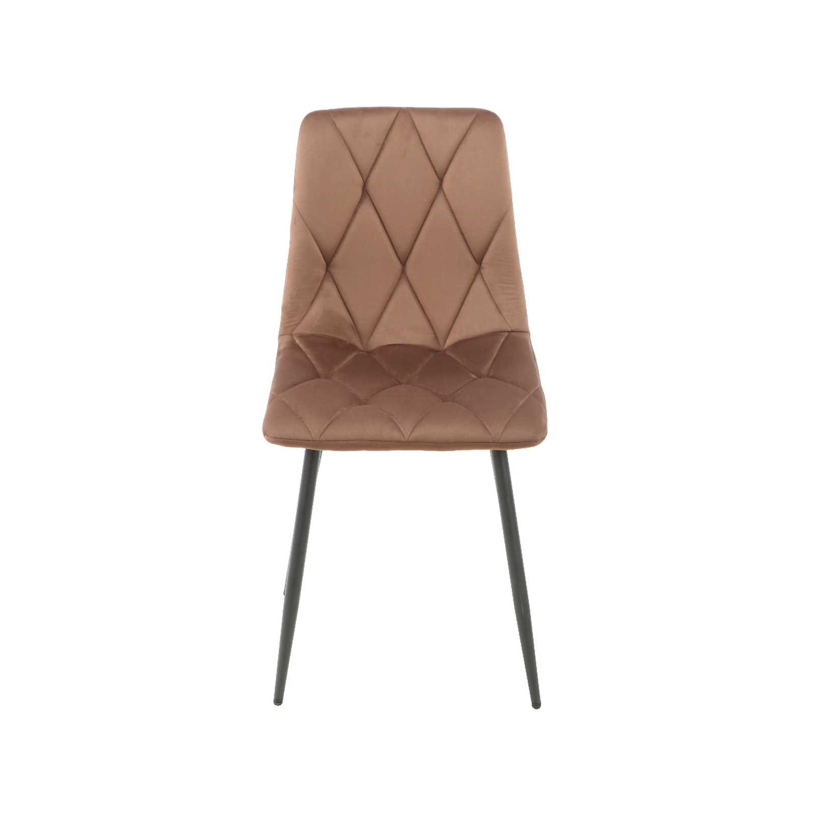 Scaune Dining - Scaun living tapitat SAVIER, maro, 44x55x87.5 cm