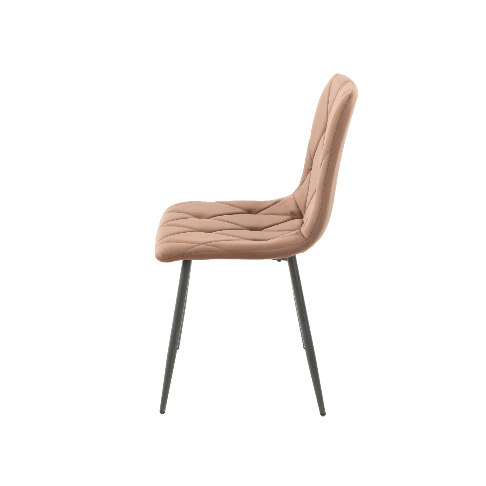 Scaune Dining - Scaun living tapitat SAVIER, maro, 44x55x87.5 cm