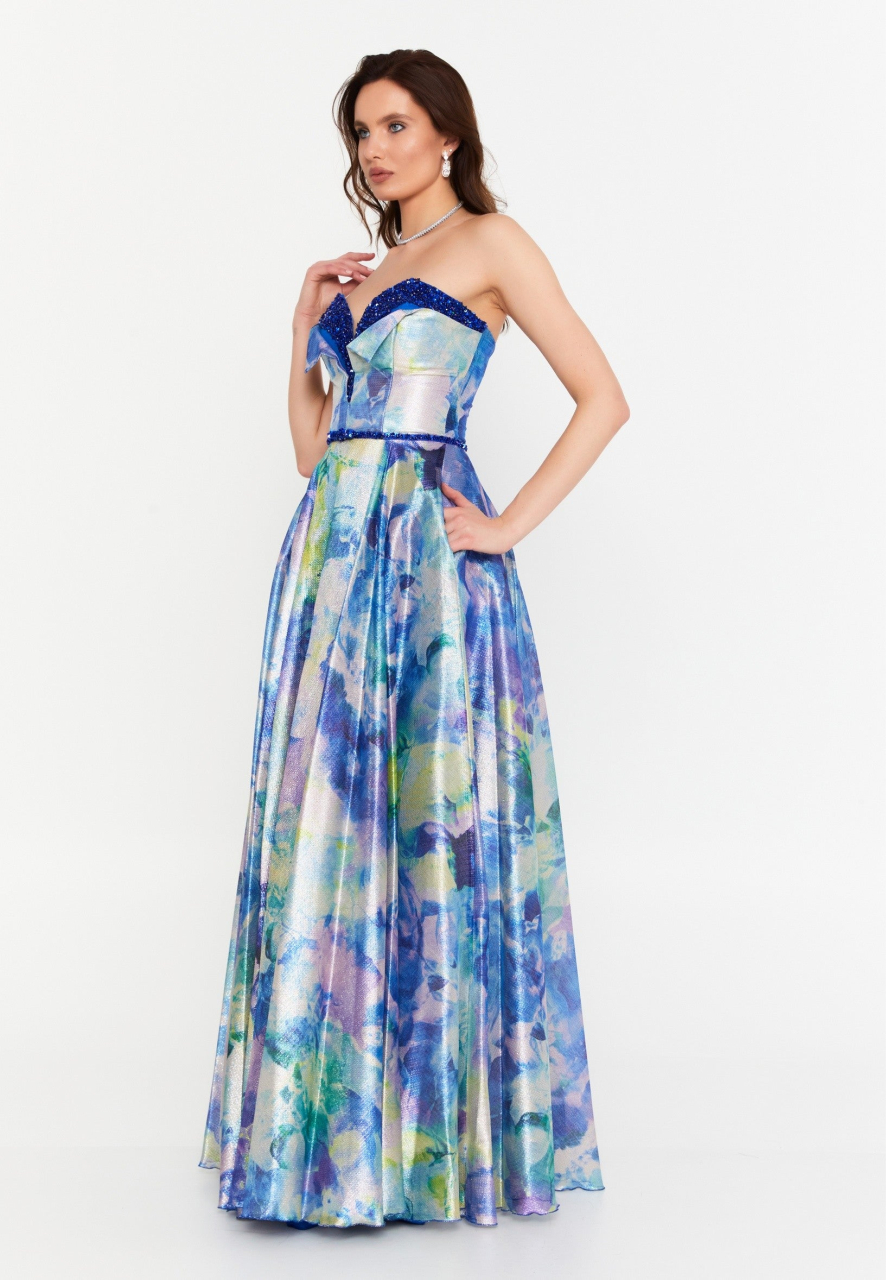 Rochie cu imprimeu artistic Bella [3]