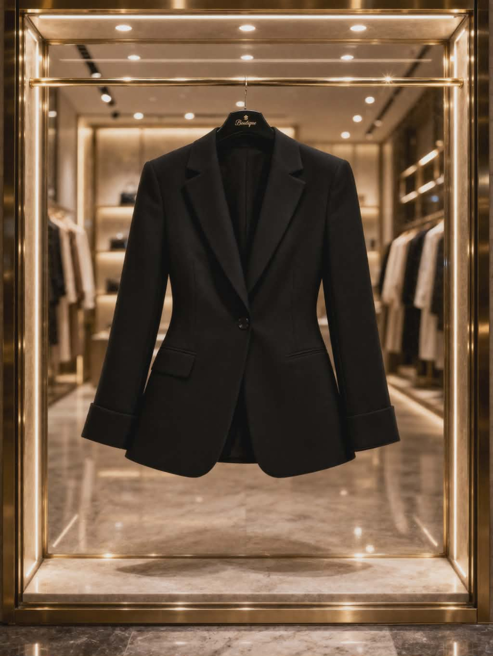 Sacou negru simplu [2]