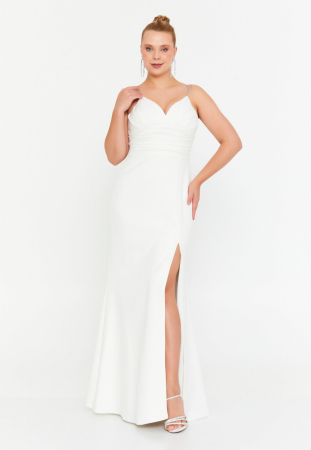 Rochie Alba eleganta Ganora [3]