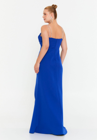 Rochie albastra cu bretele Azora [3]
