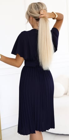 Rochii Scurte - Rochie cu curea Maya blue